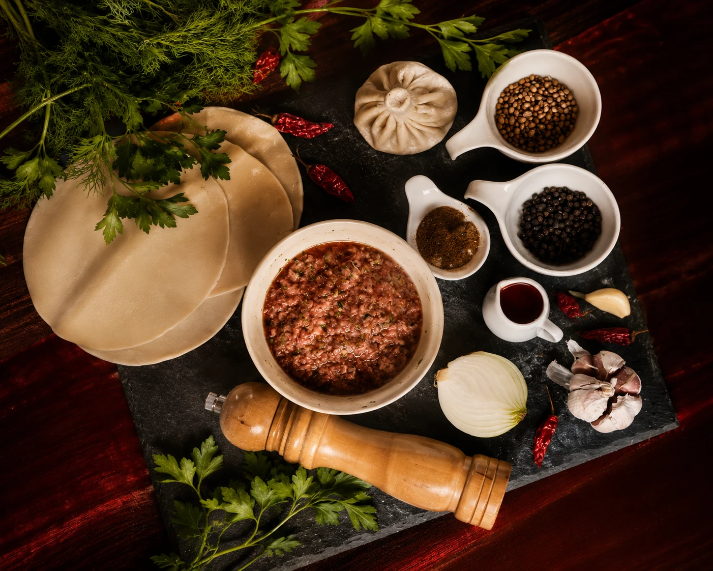 Hierbas, especias e ingredientes georgianos