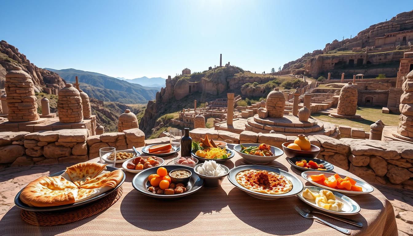Mesa georgiana entre paisaje y tradición